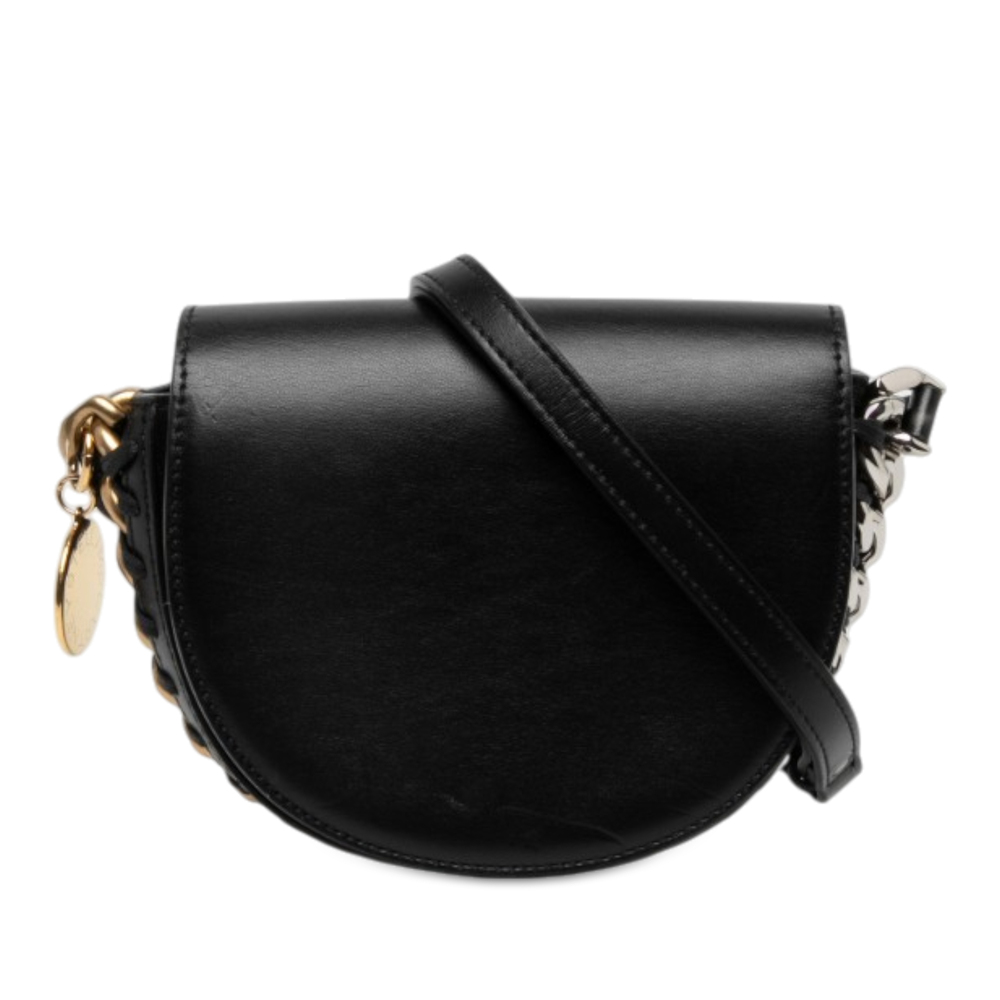 Pre-Loved Stella McCartney Small Faux Leather Frayme Flap Crossbody